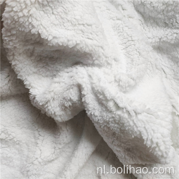100% polyester katoen sherpa fleece stof